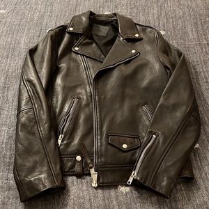 All Saints Milo leather jacket Size Medium Oxblood red (brown) like new